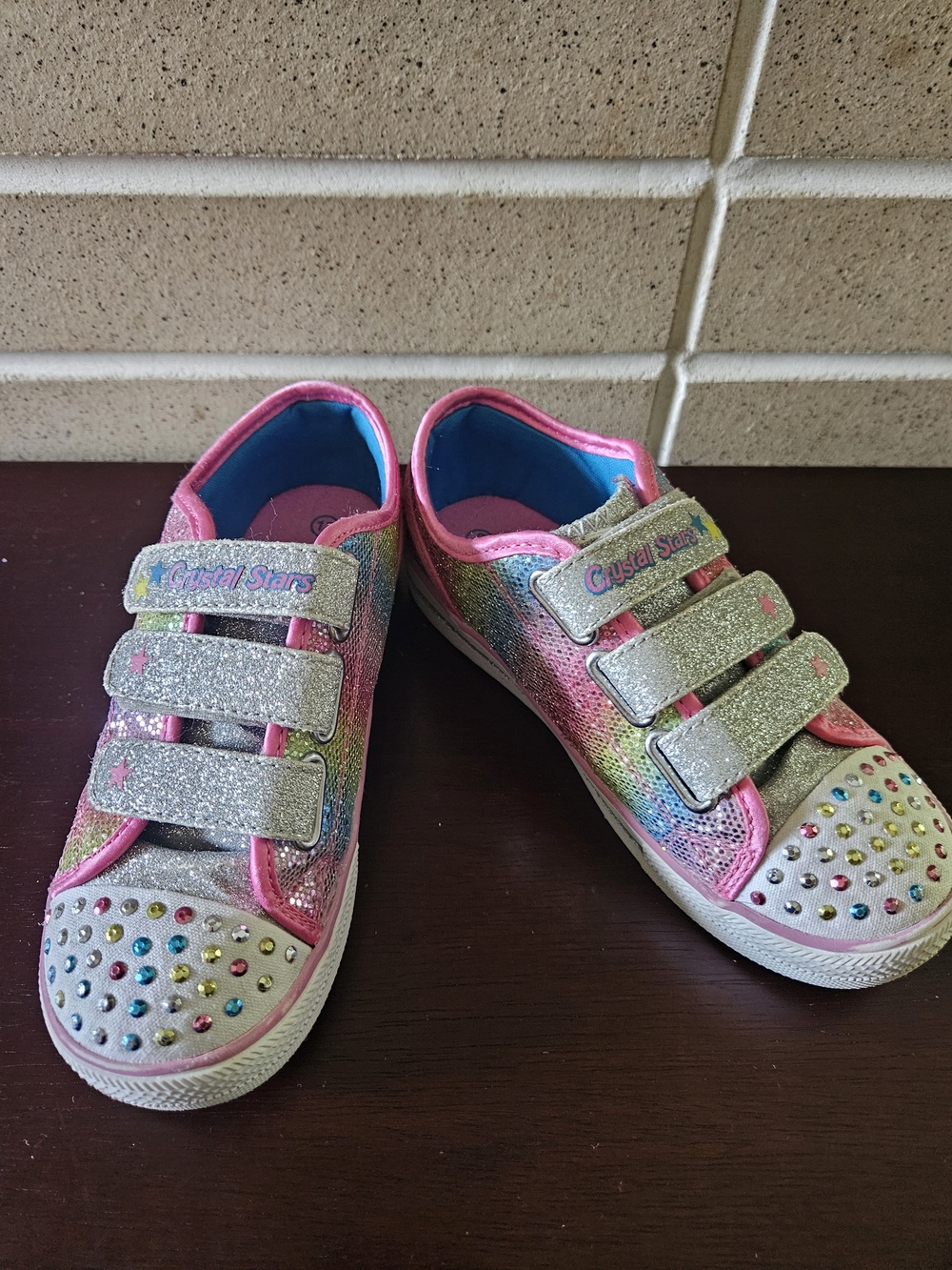 Skechers | Light-Up | Pink | Multicolor | Glitter | Sneakers | 12 | Toddler